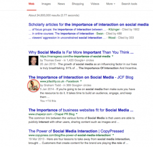 Google Authorship in the SERPS - Google+ image in the search results