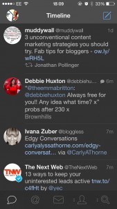 Tweetbot scrennshot on iOS7 for iPhone