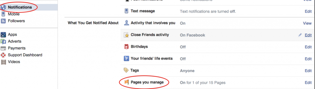 Stop getting Page notification on your personal profile