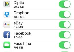 Facebook data usage on iPhone 6