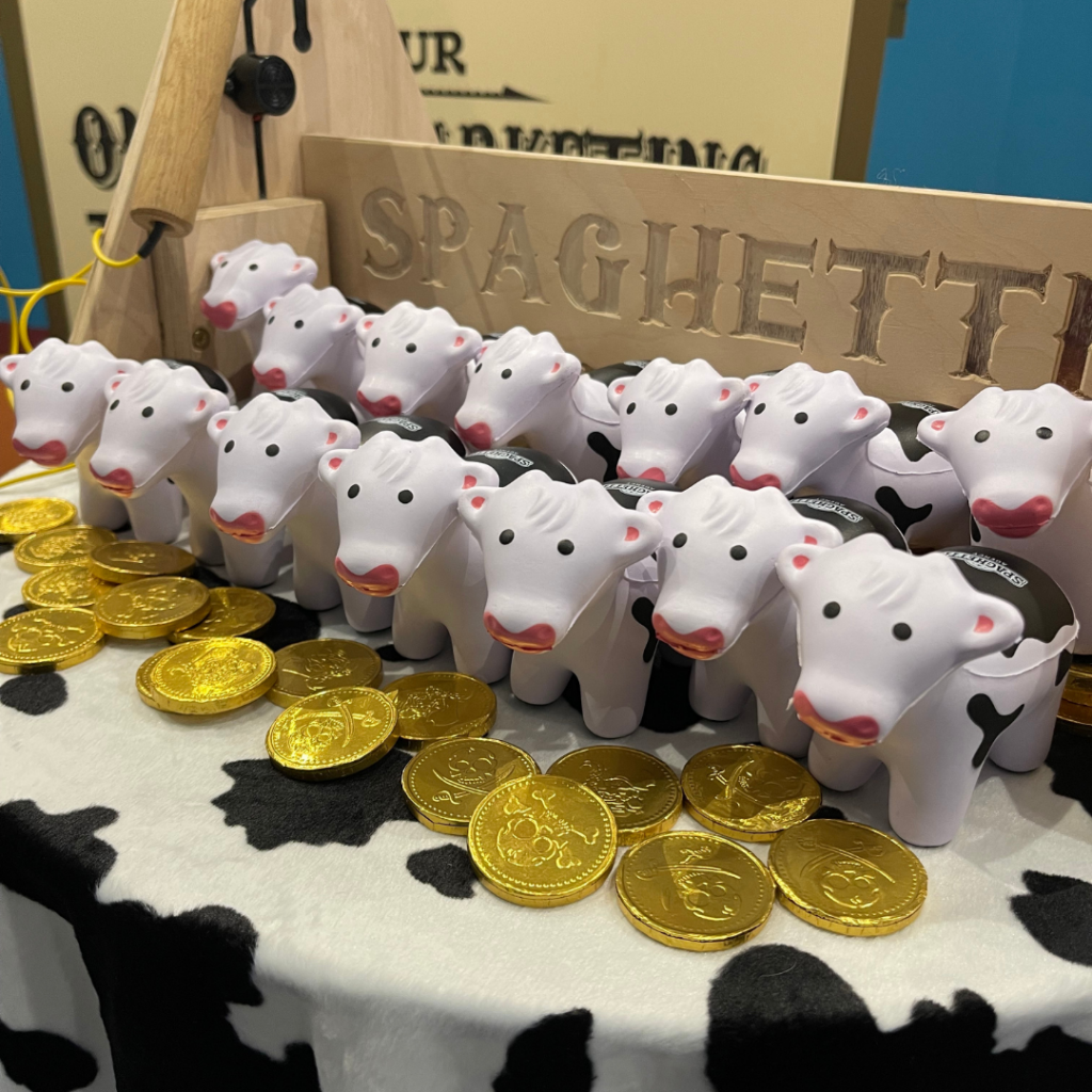 Squishy cows and chocolate gold coins