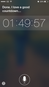 Ask Siri to set a timer