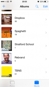 Add and create albums in your Photos App on iPhone