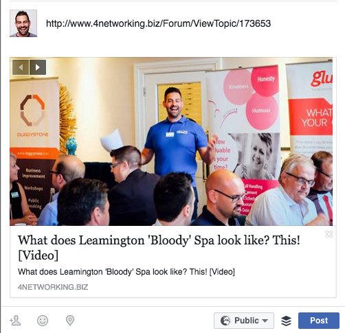 Getting Facebook to show the right image in your links an example of a good post