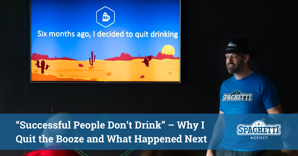 Successful people don't drink